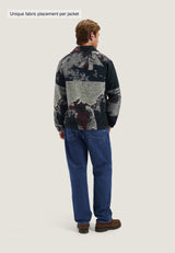 PULL HOMME SAWYER GOLF JACQUARD VERT VERT