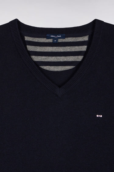 PULL HOMME EDINBUR DEMI-ZIP MARINE MARINE