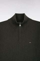 PULL HOMME EDINBUR DEMI-ZIP PEAT PEAT