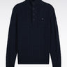 PULL HOMME HONER B DEMI-ZIP MARINE MARINE