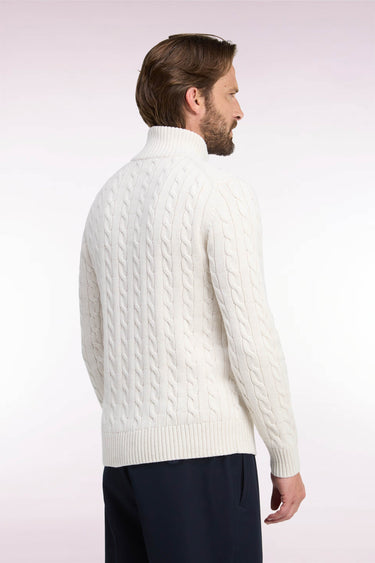 PULL HOMME HONER C DEMI-ZIP CREME CREME
