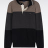 PULL HOMME L ENCRE COL POLO NOIR NOIR