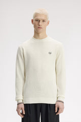 PULL HOMME WAFFLE STITCH JUMPER ÉCRU 170 ÉCRU 170