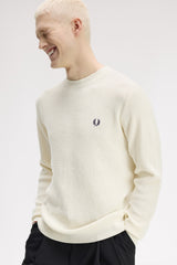 PULL HOMME WAFFLE STITCH JUMPER ÉCRU 170 ÉCRU 170