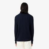 PULL HOMME AH8565 COL POLO MARINE MXQ MARINE MXQ