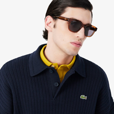 PULL HOMME AH8574 COL POLO MARINE SOMBRE MXQ MARINE SOMBRE MXQ