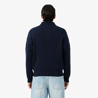 PULL HOMME AH8574 COL POLO MARINE SOMBRE MXQ MARINE SOMBRE MXQ