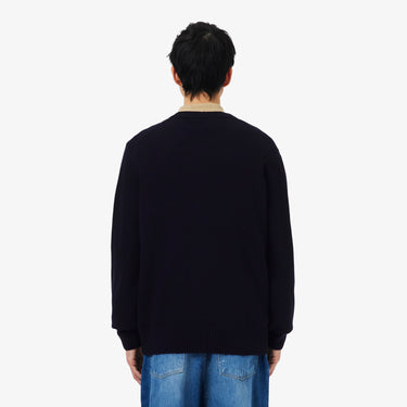 PULL HOMME COL ROND AH2916 MARINE 166 MARINE 166