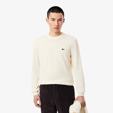 PULL HOMME COL ROND BLANC BLANC