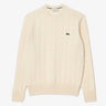 PULL HOMME COL ROND CREME CREME