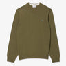 PULL HOMME COL ROND KAKI KAKI