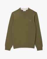 PULL HOMME COL ROND KAKI KAKI
