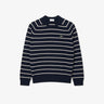 PULL HOMME COL ROND MARINE MARINE