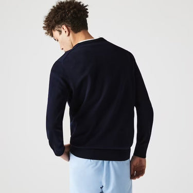 PULL HOMME COL ROND MARINE MARINE