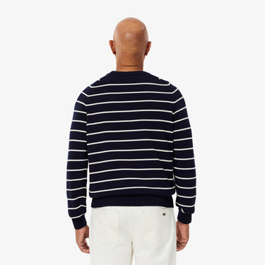 PULL HOMME COL ROND MARINE MARINE