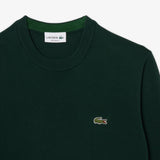 PULL HOMME COL ROND VERT FONCE VERT FONCE
