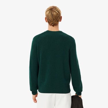 PULL HOMME COL ROND VERT VERT