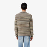 PULL HOMME CR LACOSTE BEIGE BEIGE