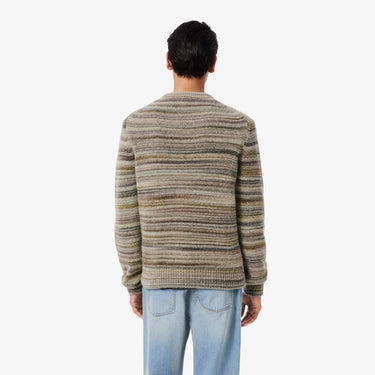 PULL HOMME CR LACOSTE BEIGE BEIGE