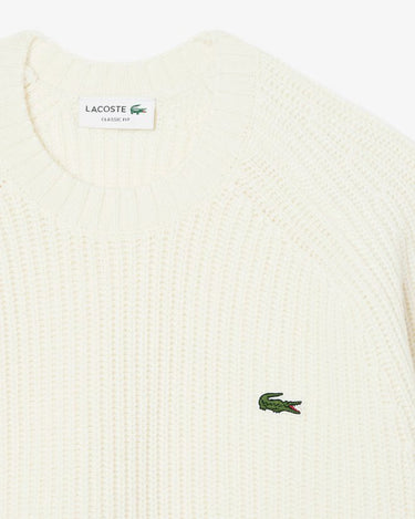 PULL HOMME CR LACOSTE CREME CREME