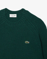 PULL HOMME CR LACOSTE VERT FONCE VERT FONCE
