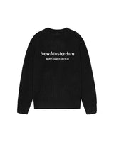 PULL HOMME KNITTED NOIR NOIR