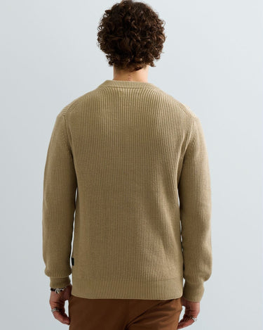 PULL HOMME COTTON COL ROND MARINE MARINE