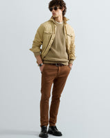 PULL HOMME COTTON COL ROND MARINE MARINE