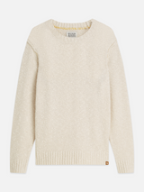 PULL HOMME BOUCLÉ MELANGE WOOL-ALPACA-BLE BEIGE BEIGE