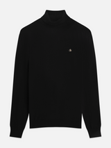 PULL HOMME ECOVERO TURTLENECK NOIR NOIR