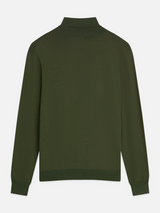 PULL HOMME ECOVERO TURTLENECK VERT VERT