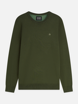 PULL HOMME ECOVERO VERT VERT