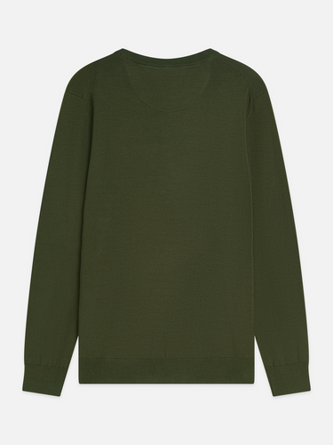 PULL HOMME ECOVERO VERT VERT