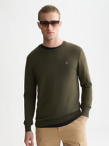 PULL HOMME ECOVERO VERT VERT