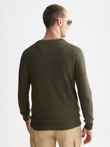 PULL HOMME ECOVERO VERT VERT