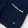 PULL HOMME BLANKET STITCH KNIT NAVY NAVY