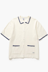 PULL HOMME BLANKET STITCH KNIT OFF WHITE OFF WHITE