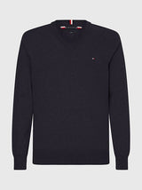 PULL HOMME 1985 V NECK SWEATER MARINE MARINE