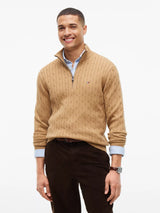 PULL HOMME CLASSIC COTTON CABLE BEIGE BEIGE