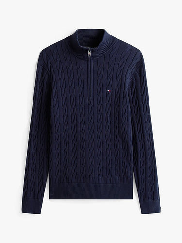 PULL HOMME CLASSIC COTTON MARINE MARINE