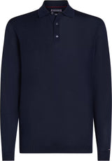PULL HOMME DC SILK BLEND BUTTON MARINE MARINE