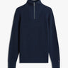 PULL HOMME FISHERMAN RIB ZIP MO MARINE MARINE