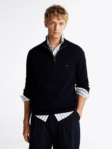 PULL HOMME HERRINGBONE ST MARINE MARINE