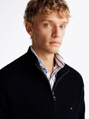 PULL HOMME HERRINGBONE ST MARINE MARINE