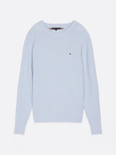 PULL HOMME HERRINGBONE STRUCTUR CIEL CIEL