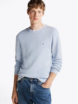 PULL HOMME HERRINGBONE STRUCTUR CIEL CIEL