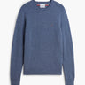 PULL HOMME LAMBSWOOL CREW NECK BLEU BLEU