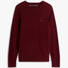 PULL HOMME LAMBSWOOL CREW NECK BORDEAUX BORDEAUX