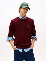 PULL HOMME LAMBSWOOL CREW NECK BORDEAUX BORDEAUX