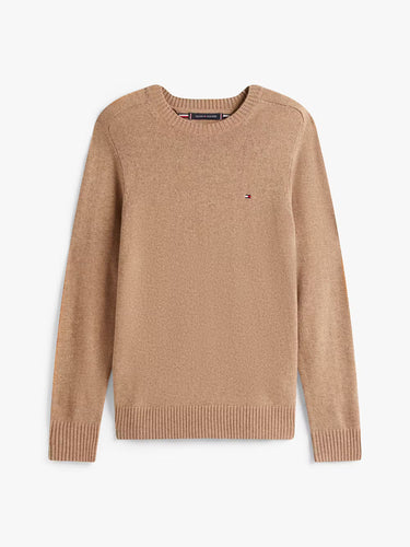PULL HOMME LAMBSWOOL CREW NECK CAMEL CAMEL